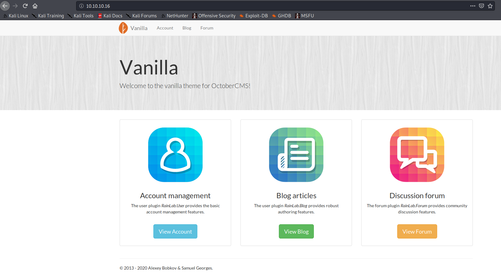 /images/htb-october/october-homepage.png /images/htb-october/october-homepage.png